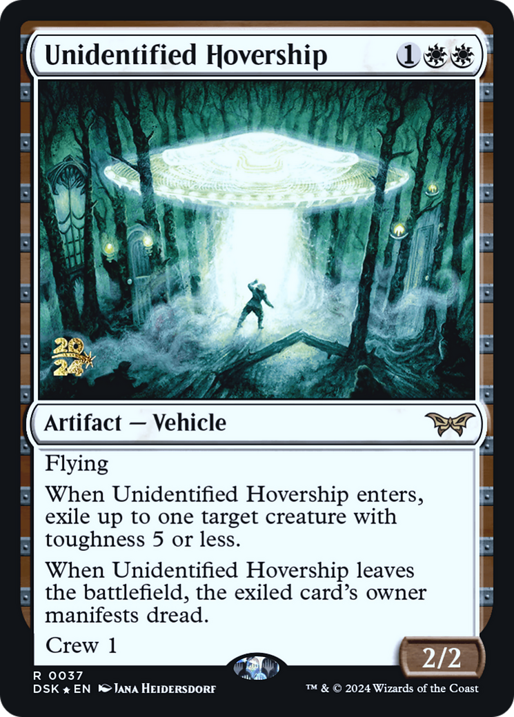 Unidentified Hovership (PRE-037) [Duskmourn: House of Horror Promos] Foil