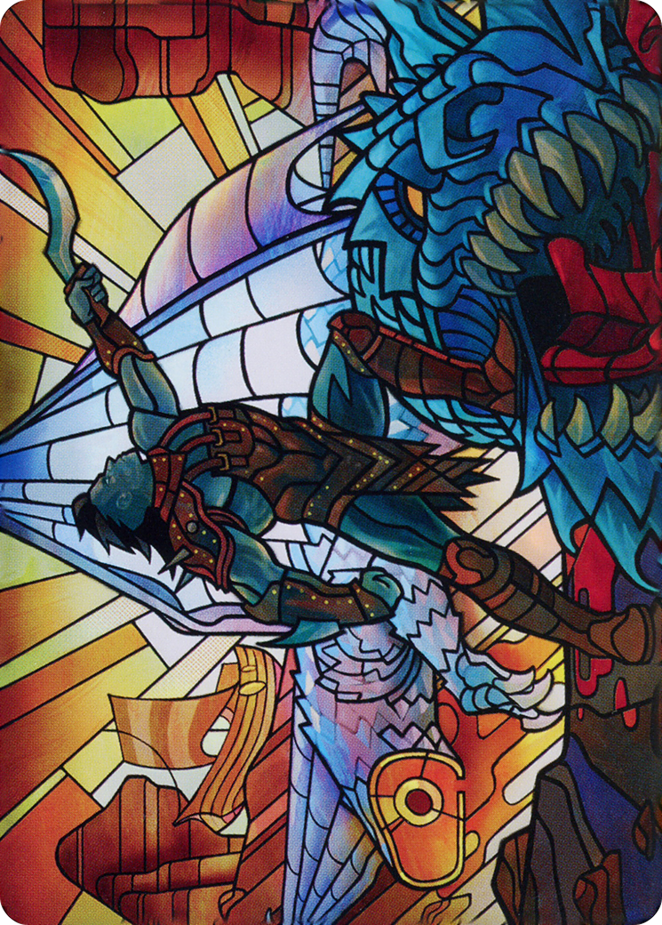 Astor, Bearer of Blades // Astor, Bearer of Blades (ADMU-068) (Borderless) [Dominaria United Art Series]