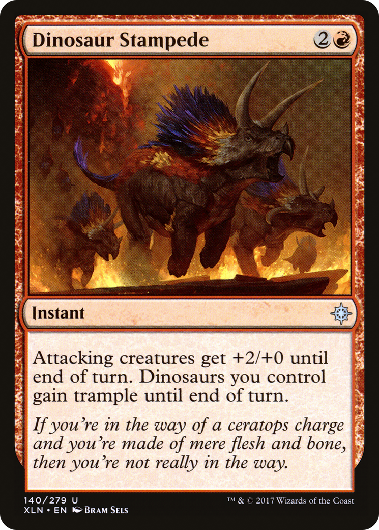 Dinosaur Stampede (XLN-140) [Ixalan]