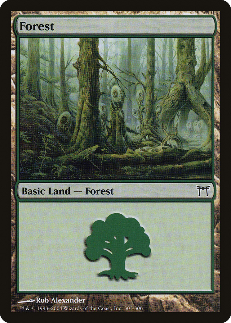 Forest (CHK-303) [Champions of Kamigawa]
