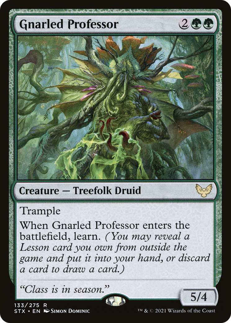 Gnarled Professor (STX-133) [Strixhaven: School of Mages] Foil