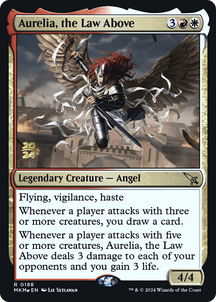 Aurelia, the Law Above (PRE-188) [Murders at Karlov Manor Promos] Foil
