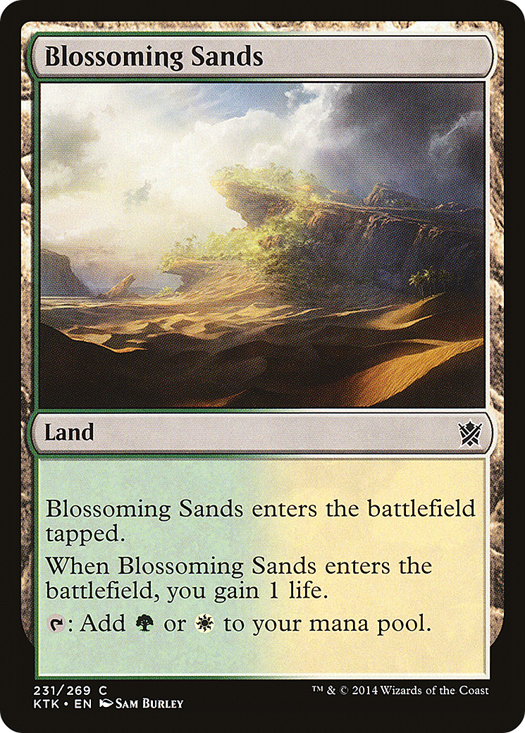 Blossoming Sands (KTK-231) [Khans of Tarkir] Foil