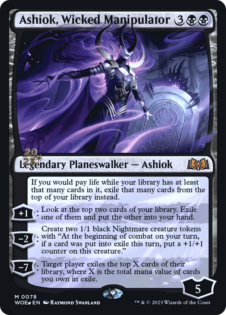 Ashiok, Wicked Manipulator (PRE-078) [Wilds of Eldraine Promos] Foil