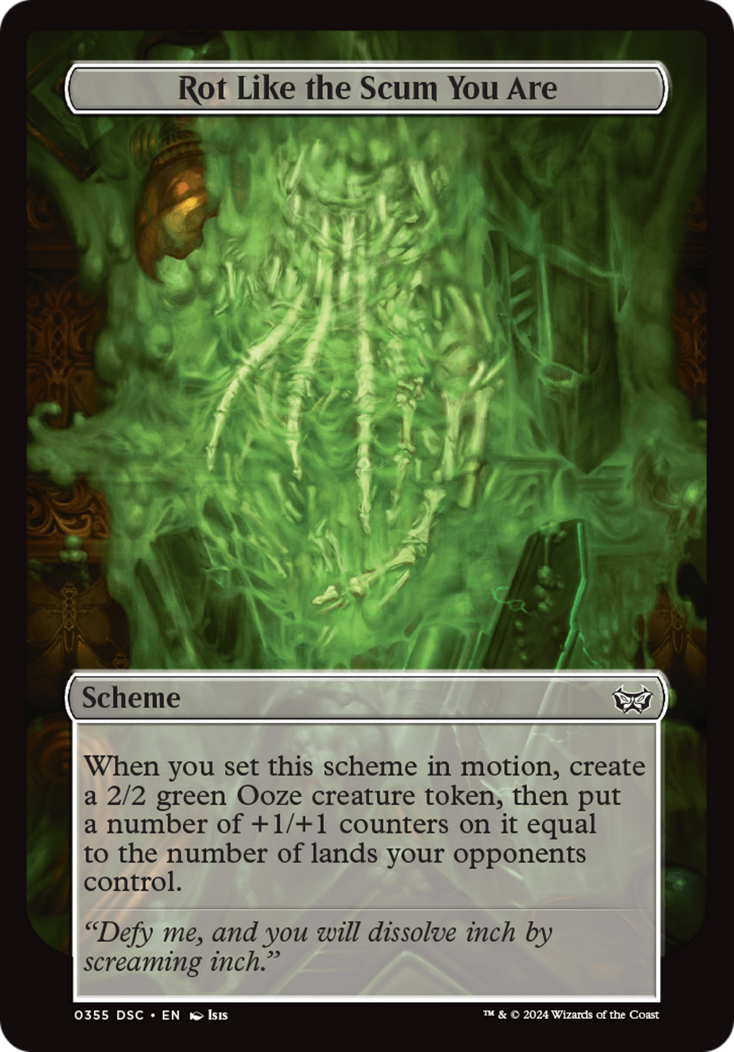 Rot Like the Scum You Are (Full Art) (A:DSC-355) [Duskmourn: House of Horror Commander]