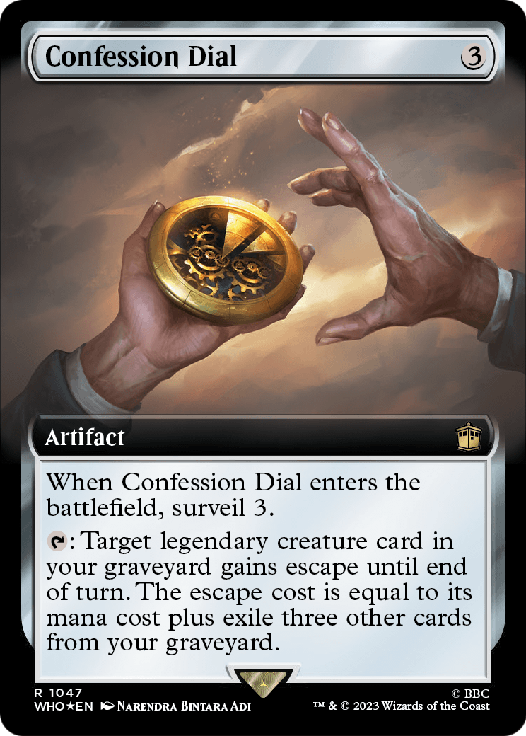 Confession Dial (Extended Art) (Surge Foil) (WHO-1047) [Doctor Who] Foil