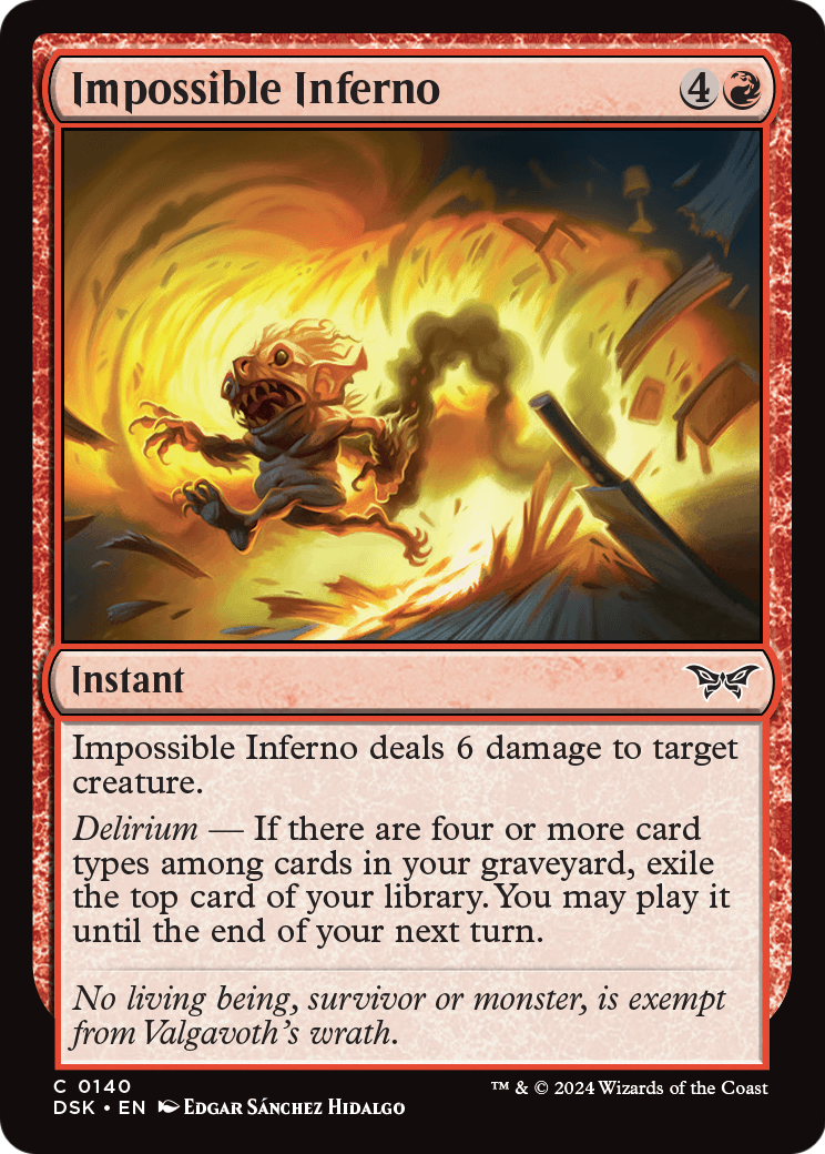 Impossible Inferno (DSK-140) [Duskmourn: House of Horror]