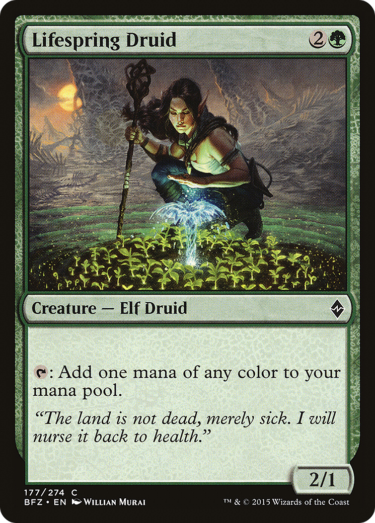Lifespring Druid (BFZ-177) [Battle for Zendikar] Foil