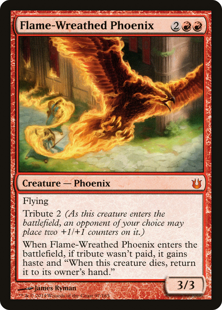 Flame-Wreathed Phoenix (BNG-097) [Born of the Gods] Foil