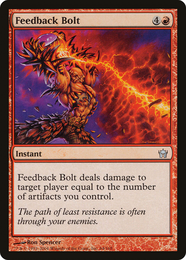 Feedback Bolt (5DN-064) [Fifth Dawn] Foil