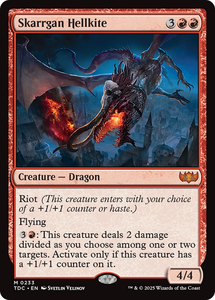 Skarrgan Hellkite (TDC-233) [Commander: Tarkir: Dragonstorm]