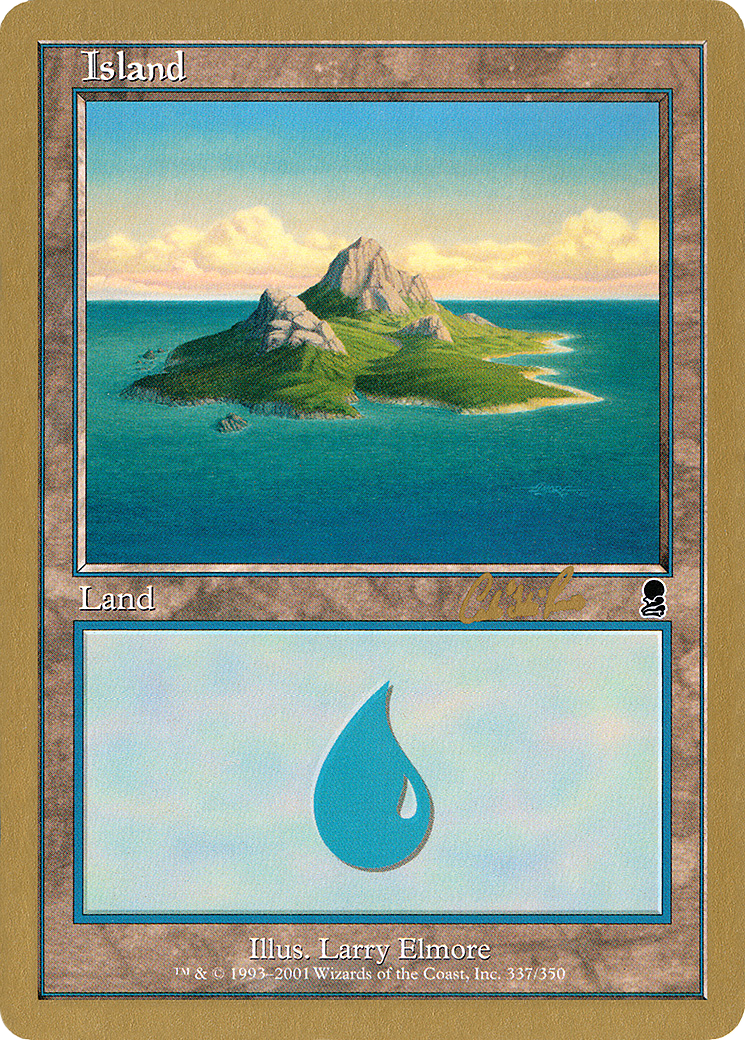 Island (337) - 2002 Carlos Romao (ODY) (WCD-CR337B) [World Championship Decks 2002]