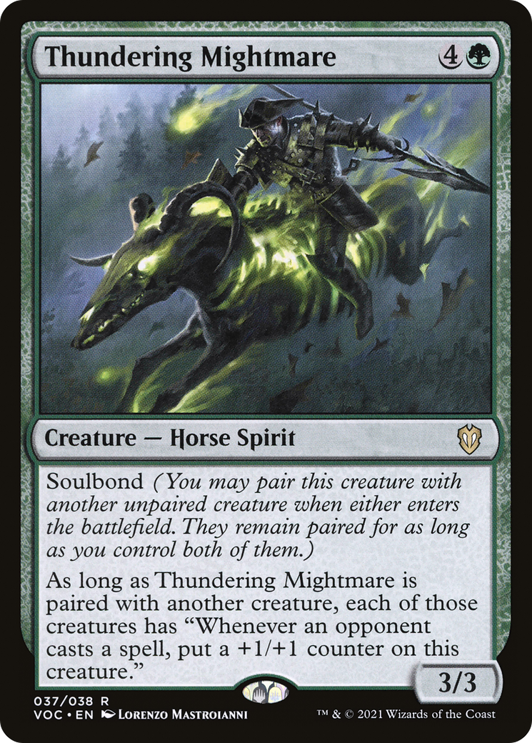 Thundering Mightmare (VOC-037) [Crimson Vow Commander]