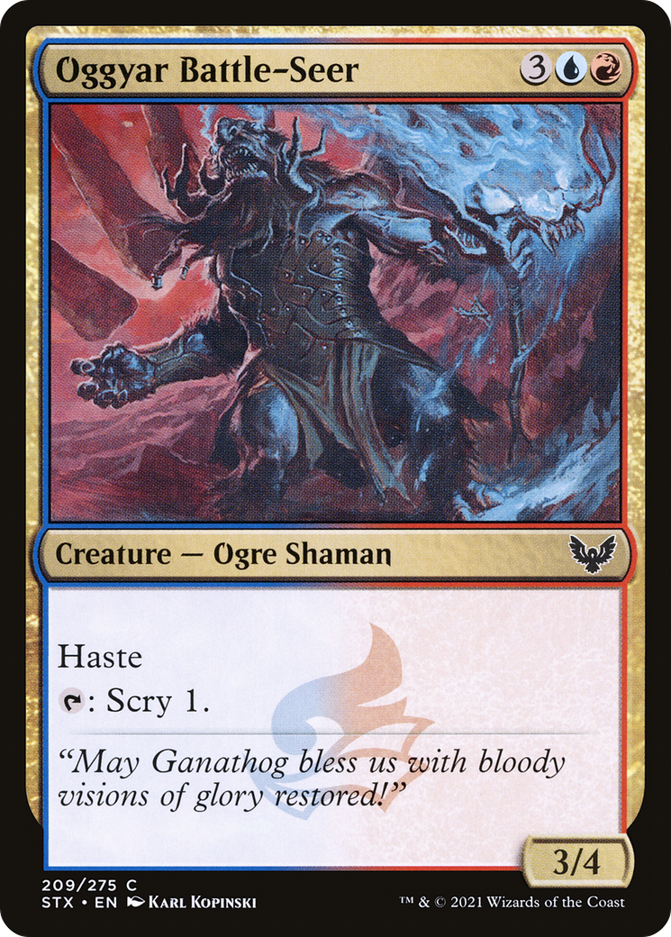 Oggyar Battle-Seer (STX-209) [Strixhaven: School of Mages] Foil