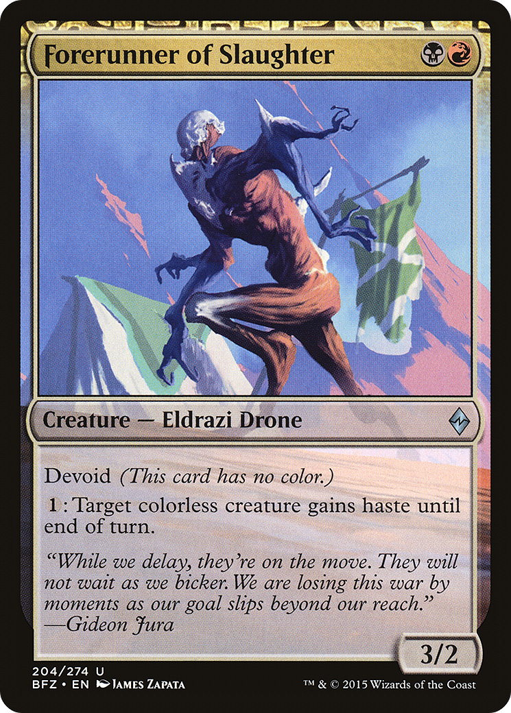 Forerunner of Slaughter (BFZ-204) [Battle for Zendikar]