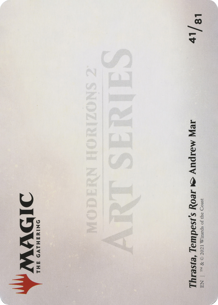 Thrasta, Tempest's Roar // Thrasta, Tempest's Roar (AMH2-041) (Borderless) [Modern Horizons 2 Art Series]