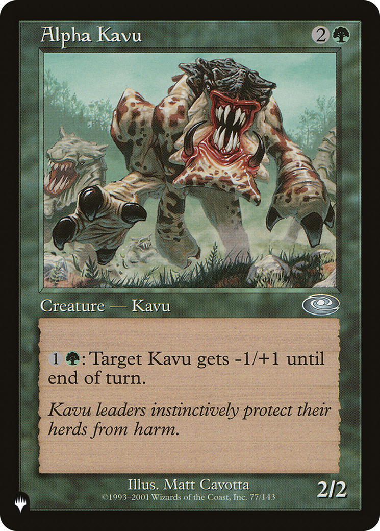 Alpha Kavu (LIST-PLS-77) [The List]