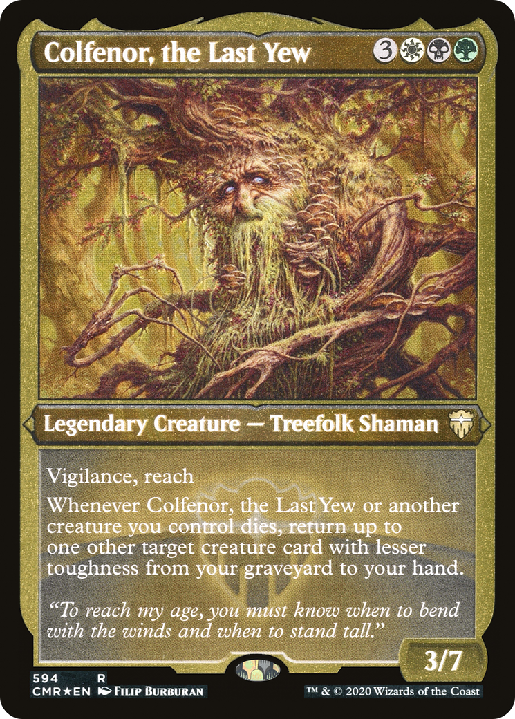 Colfenor, the Last Yew (Foil Etched) (CMR-594) [Commander Legends] Foil
