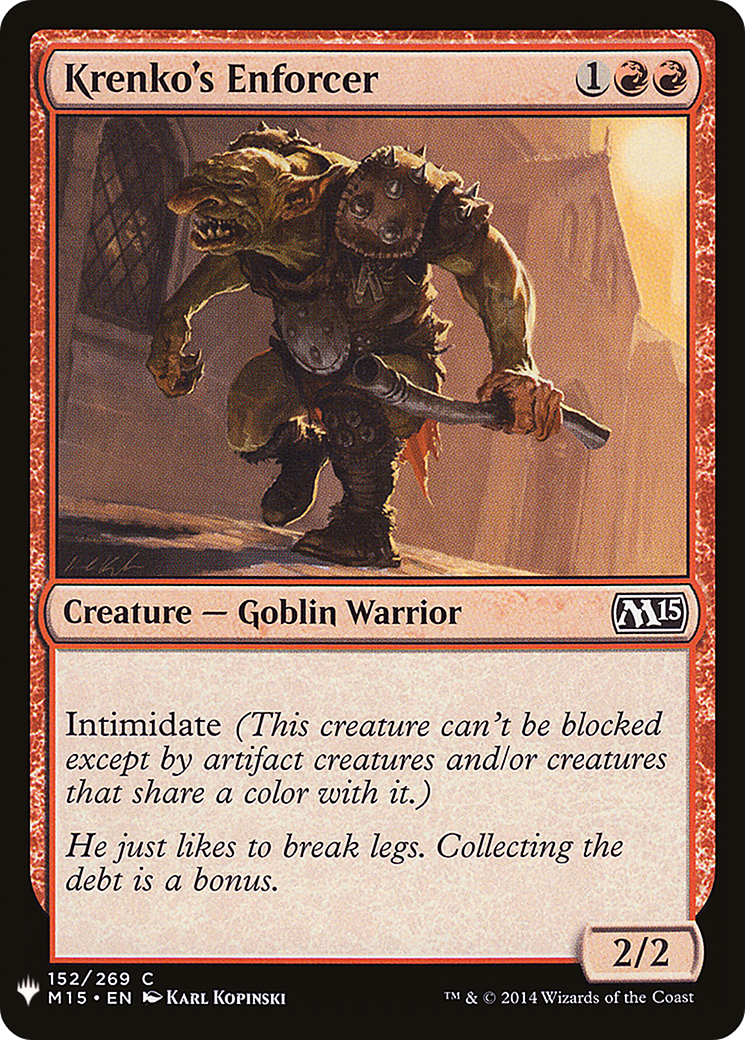 Krenko's Enforcer (LIST-M15-152) [The List]