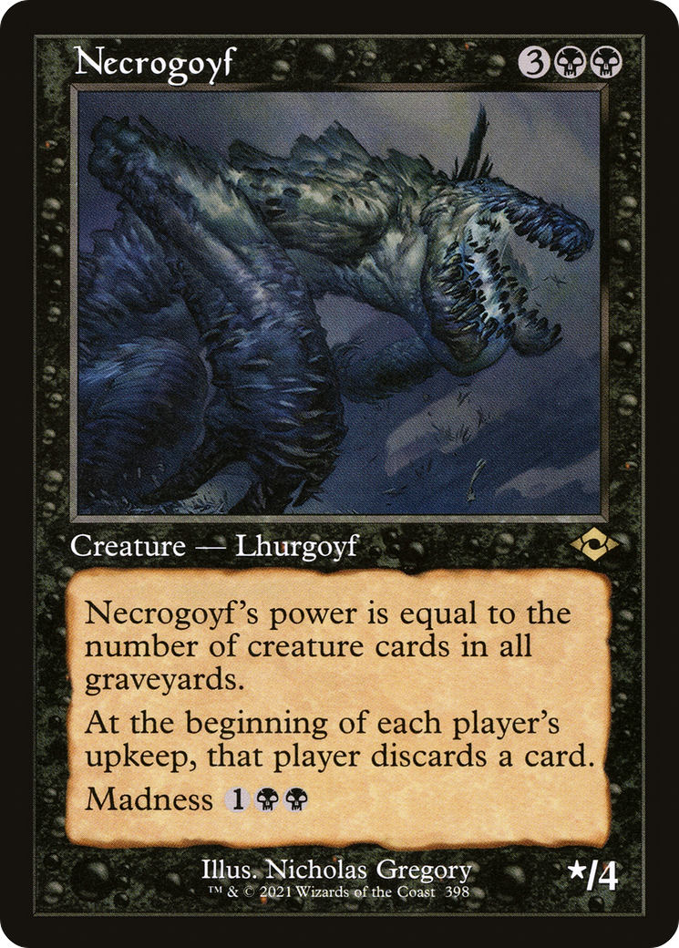 Necrogoyf (Retro Frame) (MH2-398) [Modern Horizons 2] Etched Foil