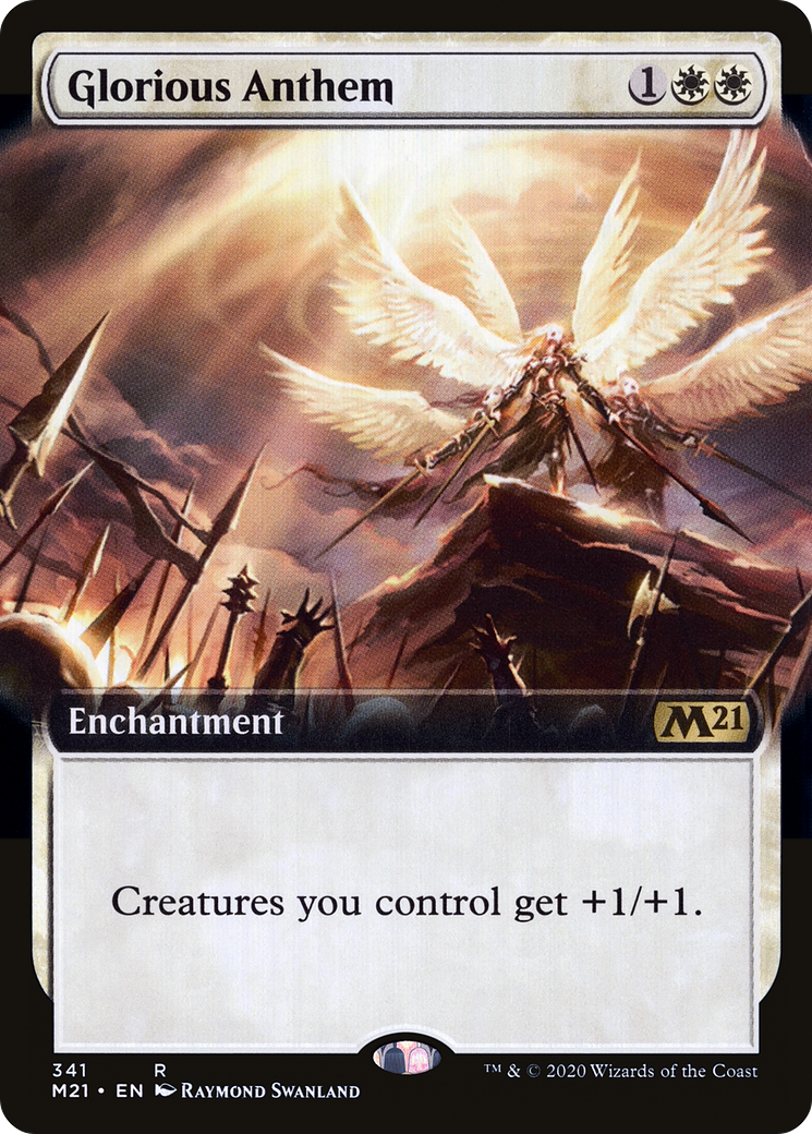 Glorious Anthem (Extended Art) (M21-341) [Core Set 2021] Foil