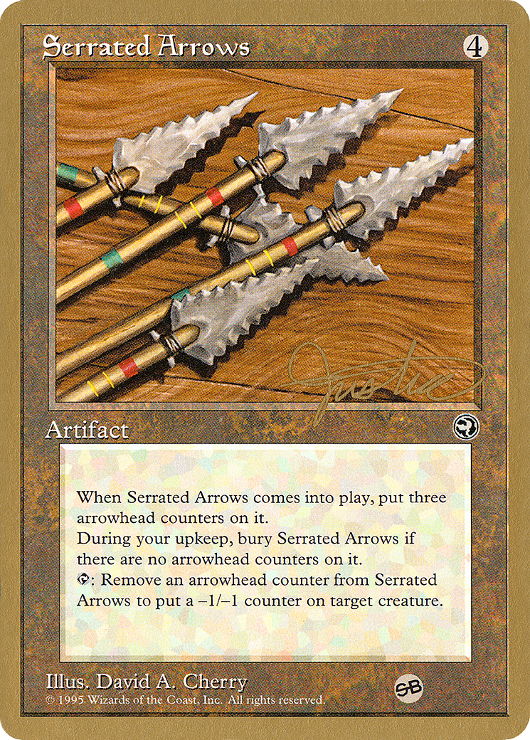 Serrated Arrows - 1996 Mark Justice (HML) (SB) [Pro Tour Collector Set]