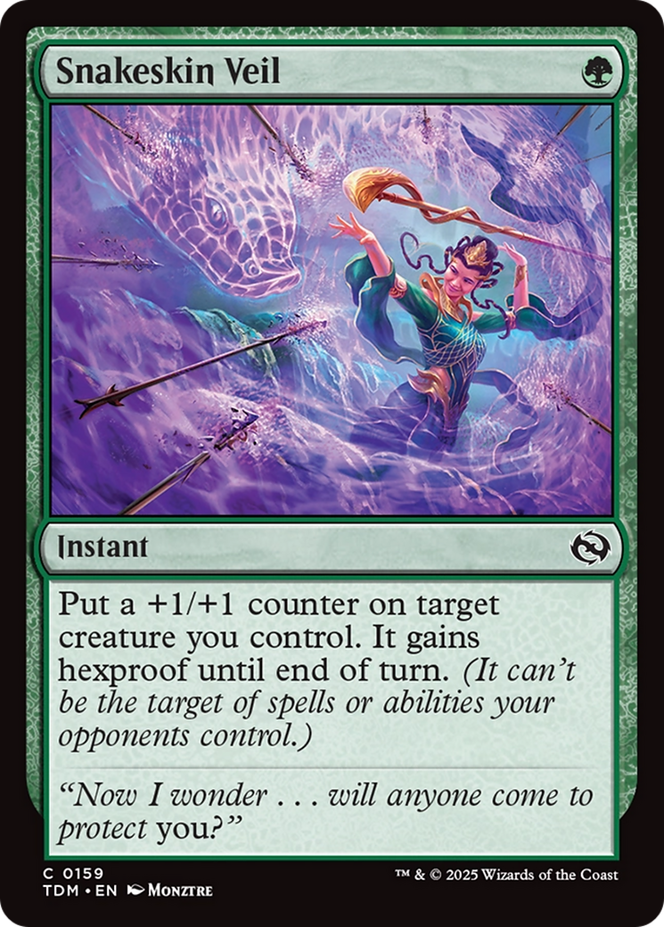 Snakeskin Veil (TDM-159) [Tarkir: Dragonstorm] Foil