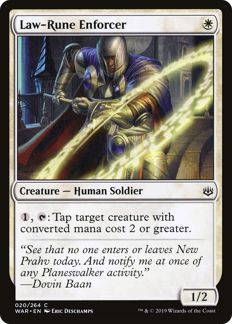 Law-Rune Enforcer (WAR-020) [War of the Spark]