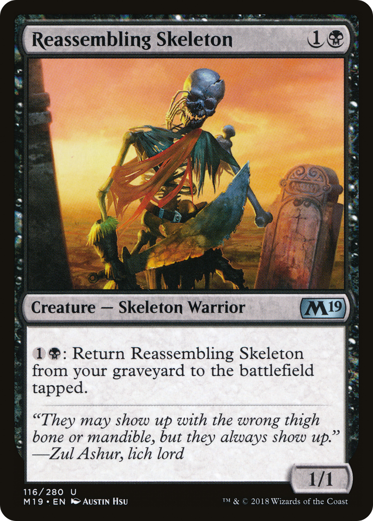 Reassembling Skeleton (M19-116) [Core Set 2019]