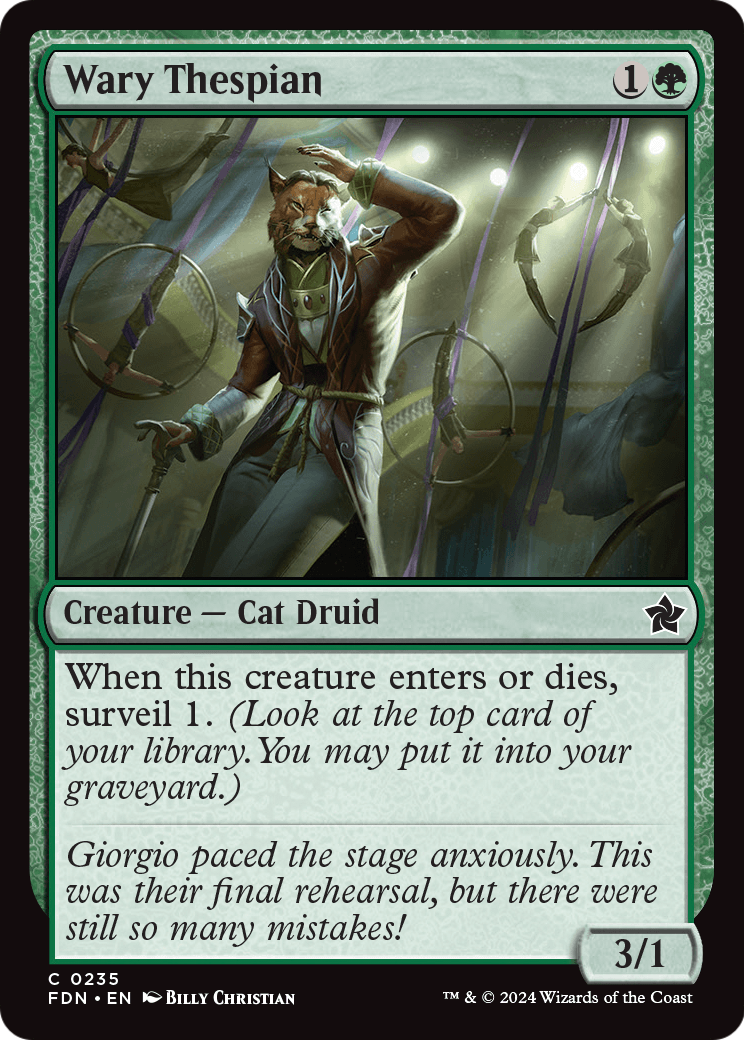 Wary Thespian (FDN-235) [Foundations]