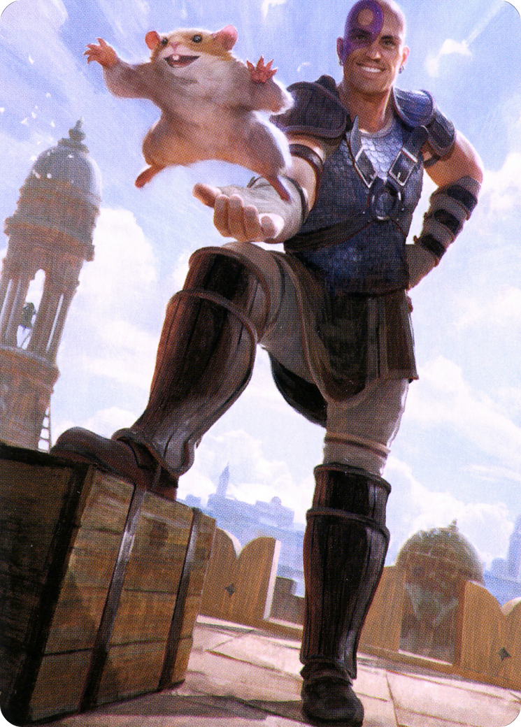 Minsc & Boo, Timeless Heroes // Minsc & Boo, Timeless Heroes (ACLB-072) (Borderless) [Battle for Baldur's Gate Art Series]
