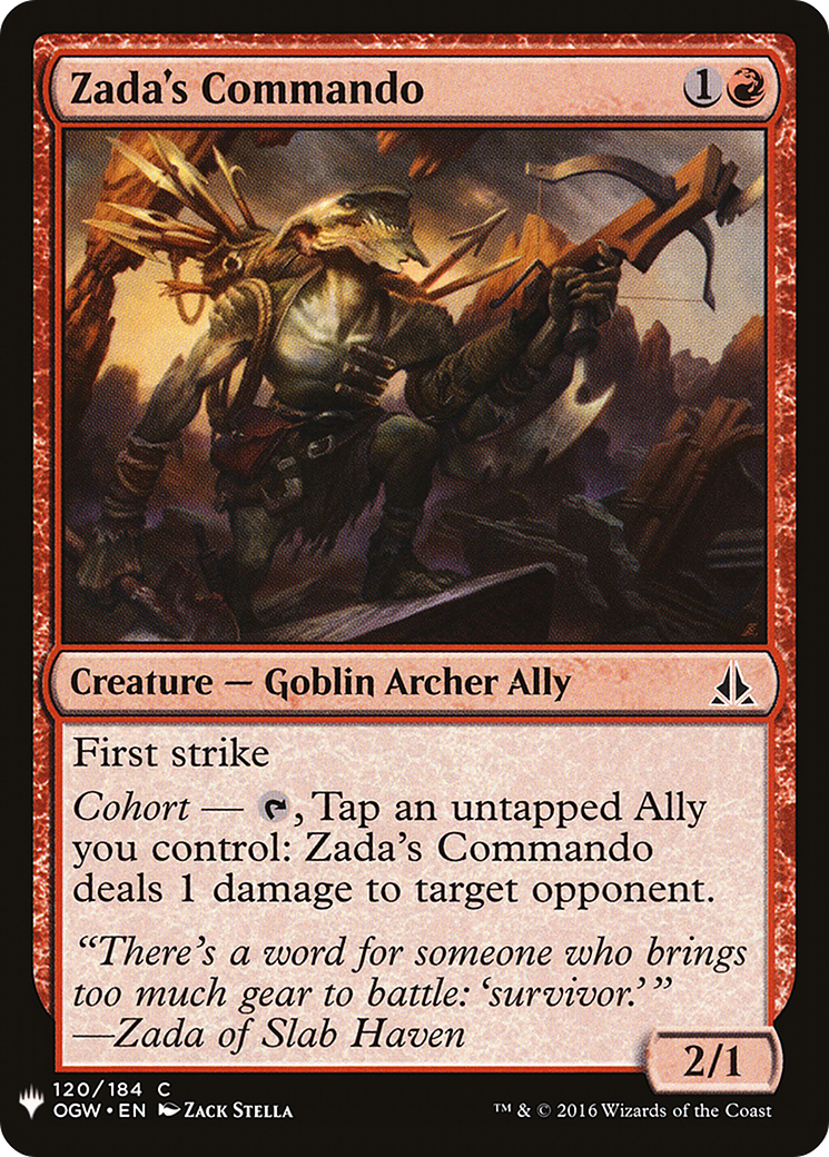Zada's Commando (LIST-OGW-120) [The List]