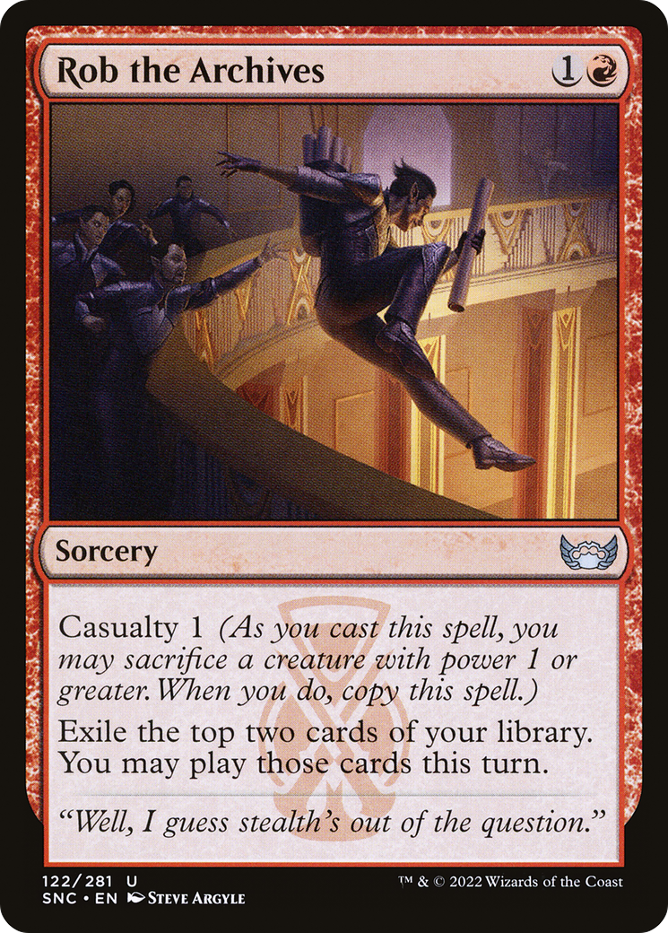 Rob the Archives (SNC-122) [Streets of New Capenna] Foil