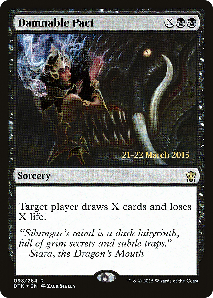 Damnable Pact (PRE-93S) [Dragons of Tarkir Promos] Foil