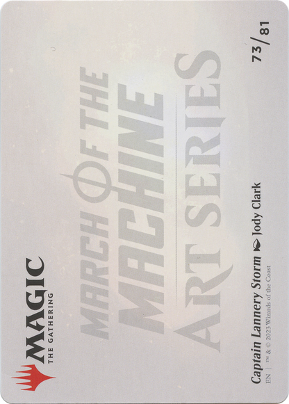 Captain Lannery Storm // Captain Lannery Storm (AMOM-073) (Borderless) [March of the Machine Art Series] Foil