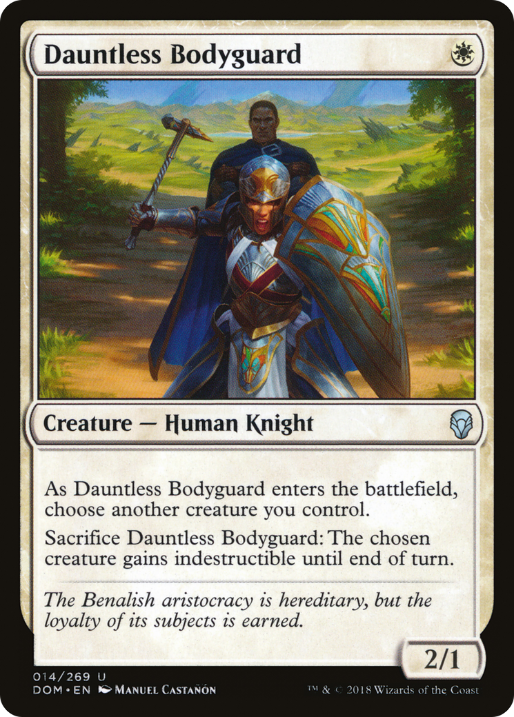 Dauntless Bodyguard (DOM-014) [Dominaria] Foil