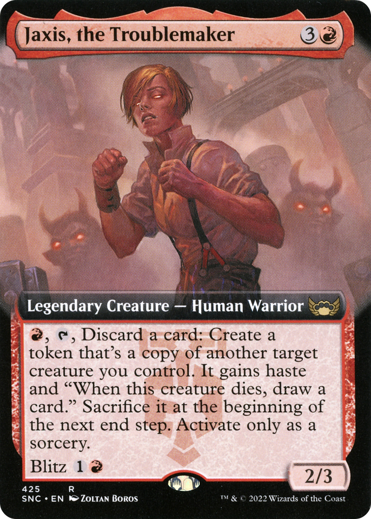 Jaxis, the Troublemaker (Extended Art) (SNC-425) [Streets of New Capenna] Foil
