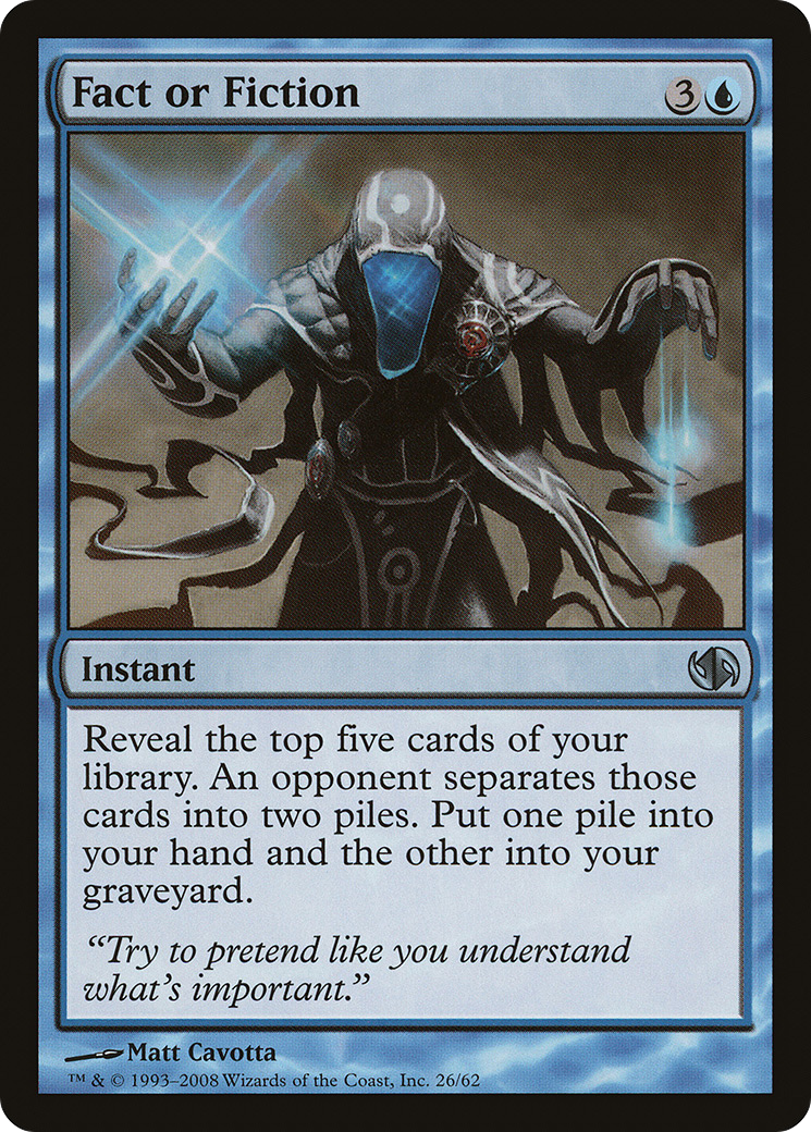 Fact or Fiction (DD2-026) [Duel Decks: Jace vs. Chandra]
