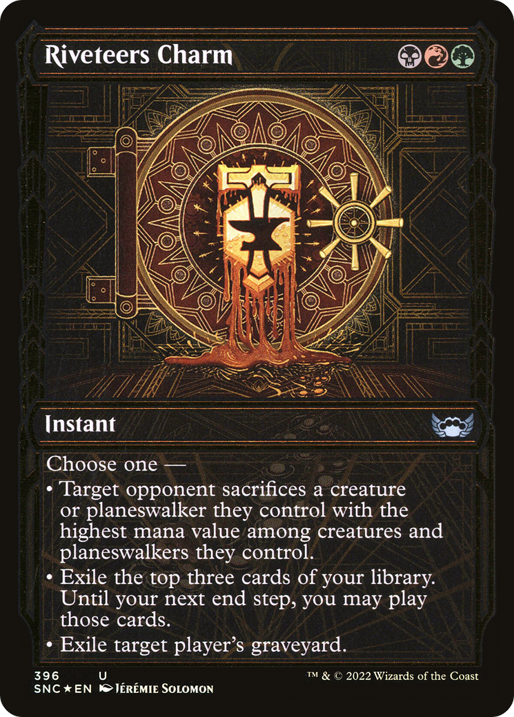 Riveteers Charm (Gilded Foil) (SNC-396) (Showcase) [Streets of New Capenna] Foil