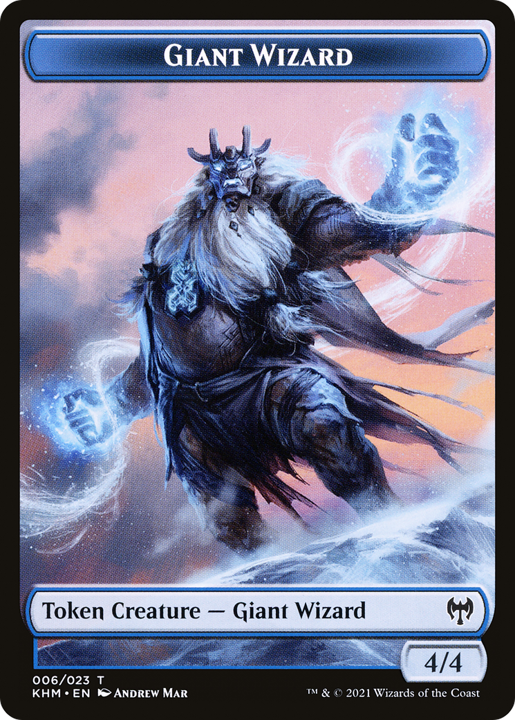 Giant Wizard Token (KHM-006) [Kaldheim Tokens]