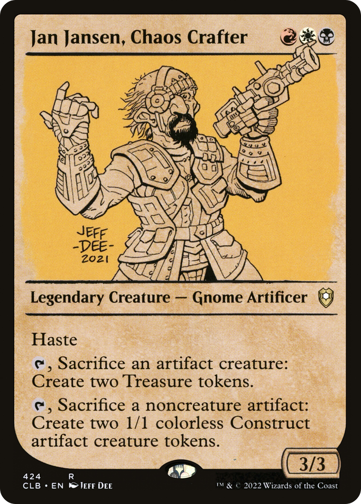 Jan Jansen, Chaos Crafter (Showcase) (CLB-424) [Commander Legends: Battle for Baldur's Gate] Foil