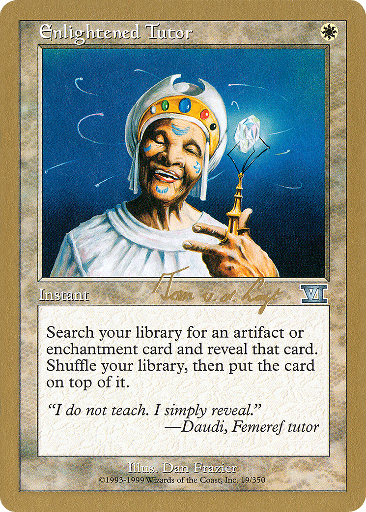 Enlightened Tutor - 2000 Tom van de Logt (6ED) [World Championship Decks 2000]