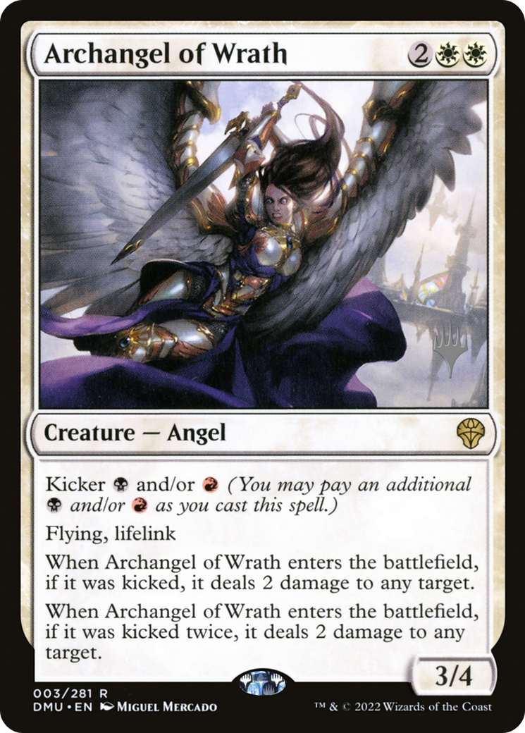 Archangel of Wrath (PPDMU-003) [Promo Pack: Dominaria United Promos] Foil