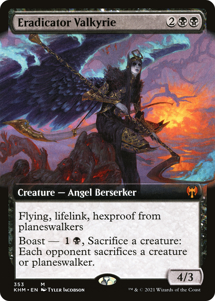 Eradicator Valkyrie (Extended Art) (KHM-353) [Kaldheim]