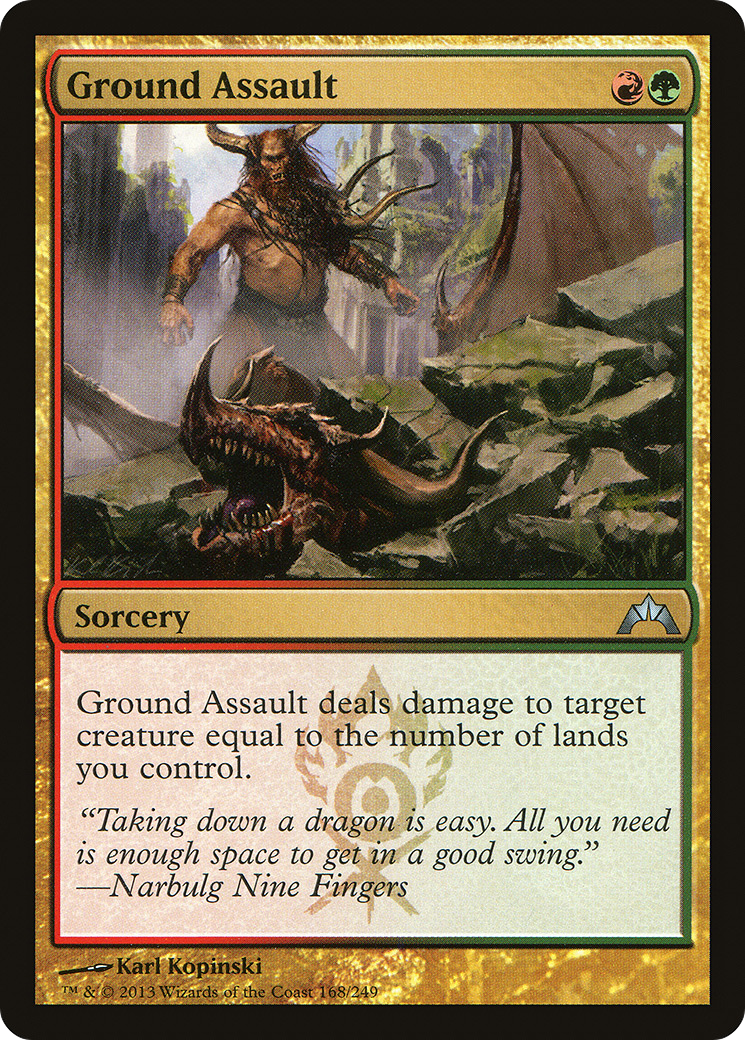 Ground Assault (GTC-168) [Gatecrash] Foil