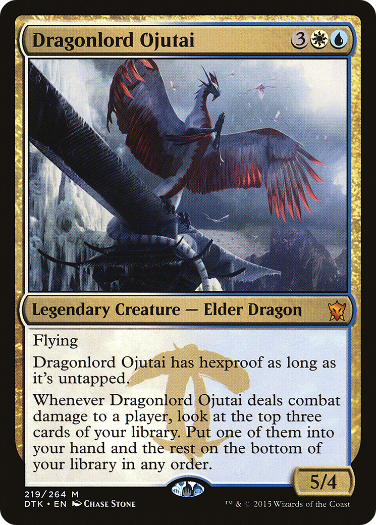 Dragonlord Ojutai (DTK-219) [Dragons of Tarkir] Foil