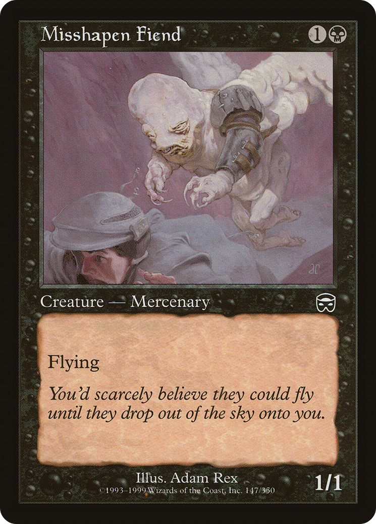 Misshapen Fiend (MMQ-147) [Mercadian Masques] Foil