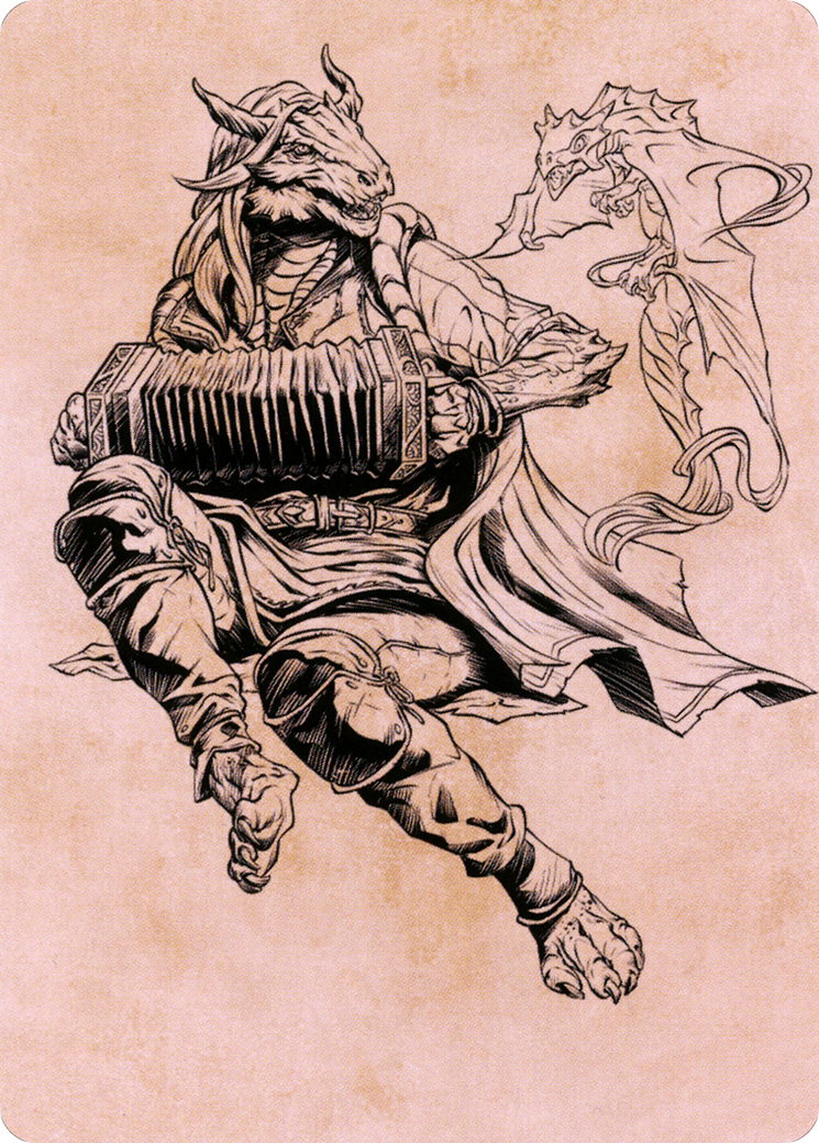 Korlessa, Scale Singer // Korlessa, Scale Singer (ACLB-068) (Borderless) [Battle for Baldur's Gate Art Series] Foil