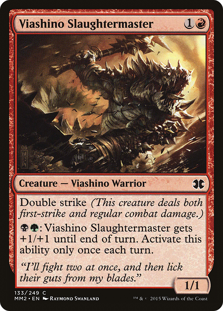 Viashino Slaughtermaster (MM2-133) [Modern Masters 2015] Foil