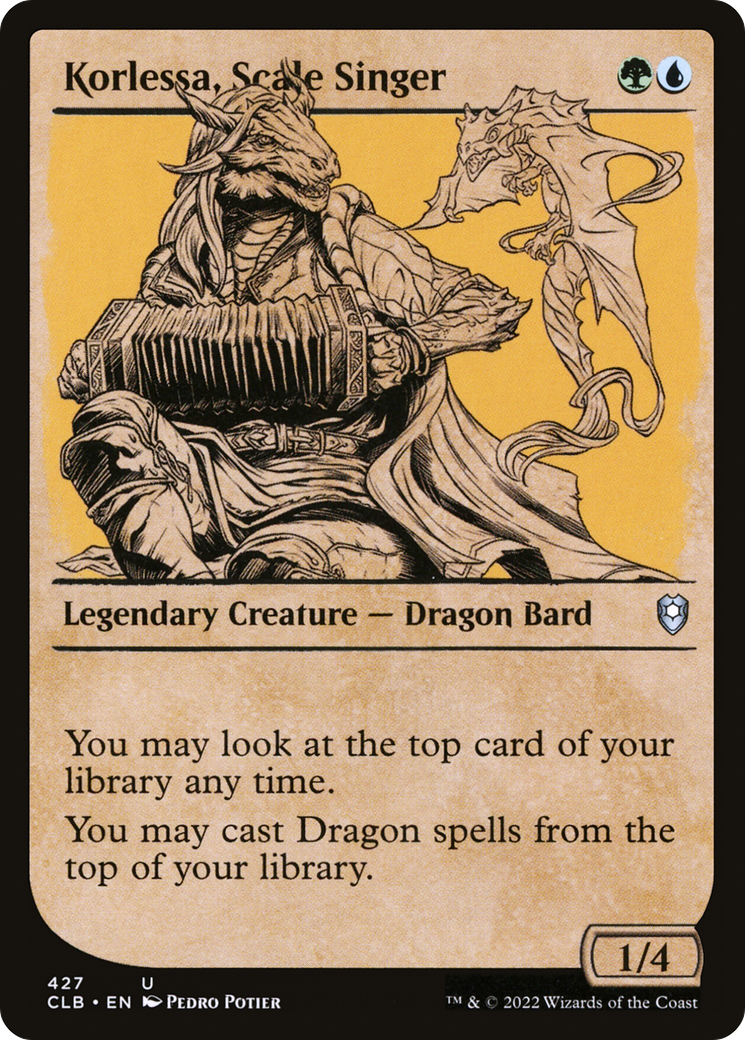 Korlessa, Scale Singer (Showcase) (CLB-427) [Commander Legends: Battle for Baldur's Gate]
